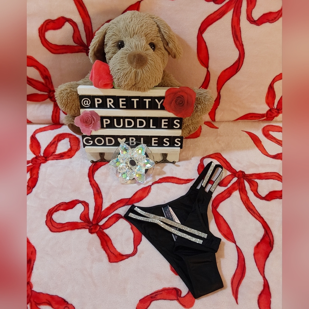 🎼 VS Very Sexy Double Shine Strap Smooth Brazilian Panty 🎼